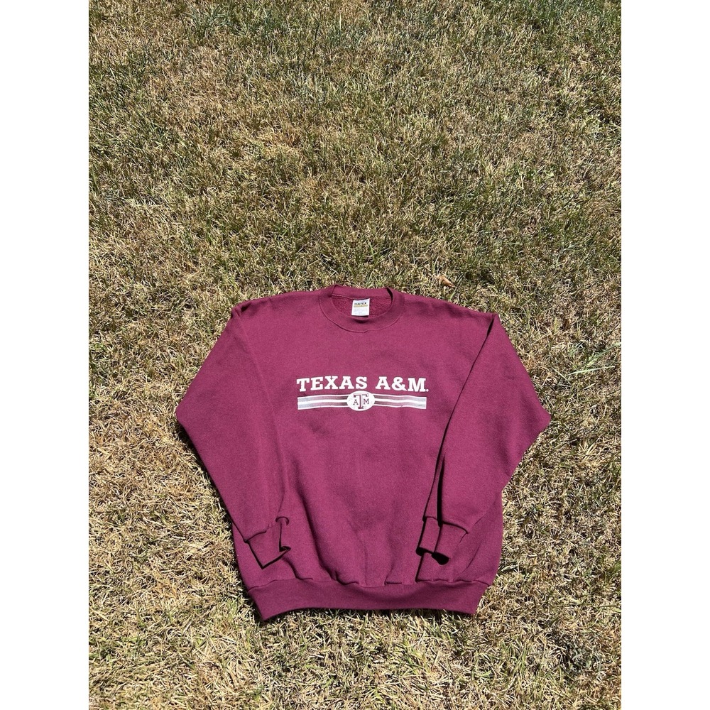 Vintage 90s Texas A&M University Aggies Sweatshirt Mens L Tultex USA